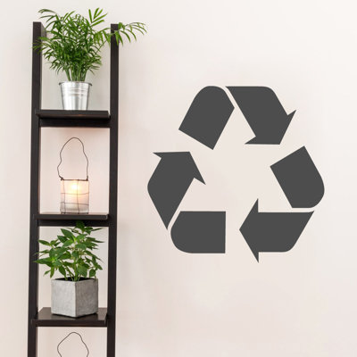 Décalcomanie murale symbole de recyclage