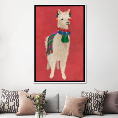 «Llama Traditional 1, Full» par Fab Funky - impression d'art graphique