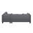 Upholstered Sofa With Chaise And Ottoman