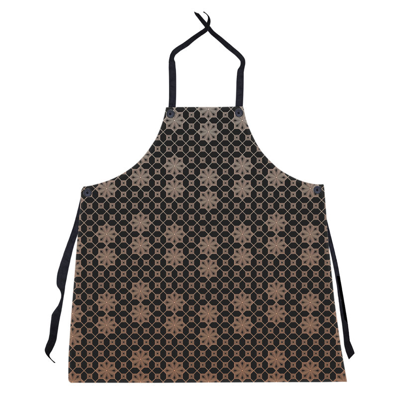 Bib Apron, Orange/Black