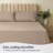 Luxclub 4 PC Light Khaki King Silky Soft Cooling Extra Deep Pocket Performance Sheet Set-123418307-134223520