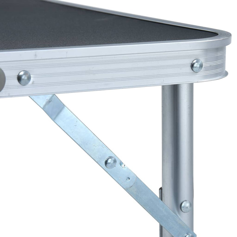 Ellijay 60cm Rectangular Folding Table, Grey