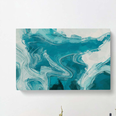 Sea Dreams In Abstract - Wrapped Canvas Painting