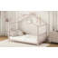 Lit plateforme simple en métal, rose-1493247285