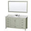 Meuble-lavabo simple autoportant 60 po avec plateau en marbre Sheffield et miroir 58 po Sheffield-97648029-115621759
