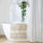 Woven Texture Stripe Bath Rug Natural-834284281