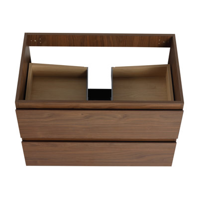 Wall-Mounted Bathroom Cabinet With Two Storage Drawers