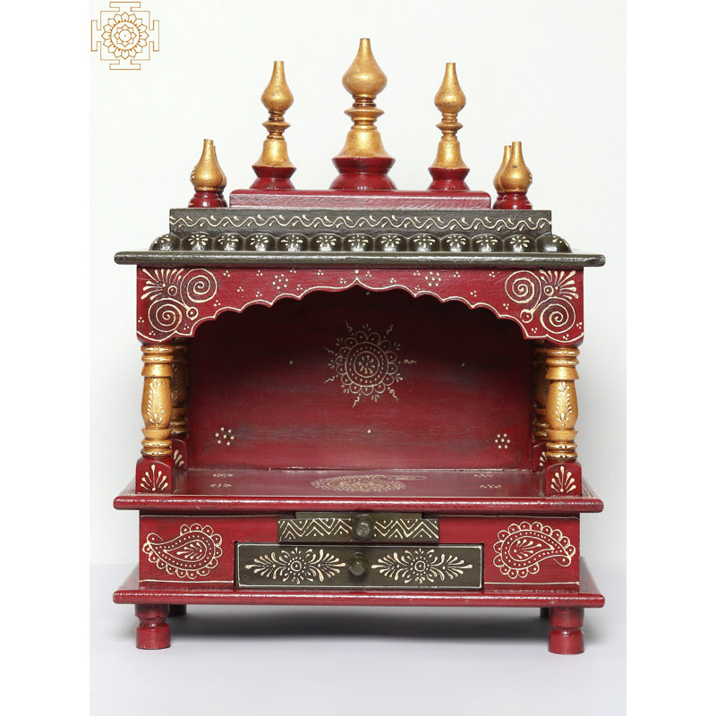 19" Wooden Temple (Mandir)