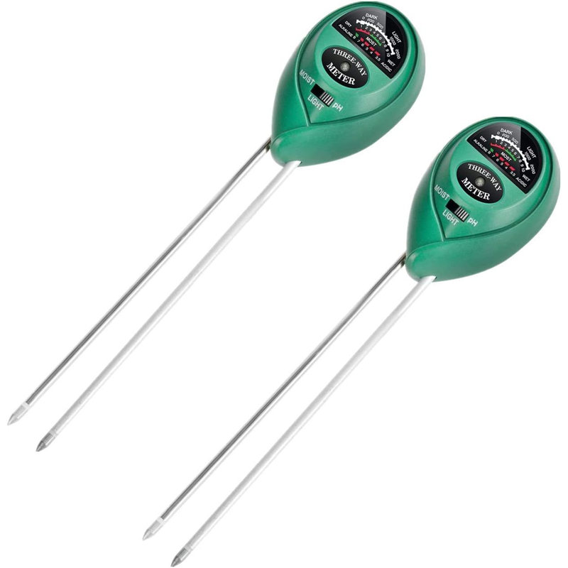 Ensemble de test de sol 3-en-1 de l'iPower, humidimètre / lumière / pH-mètre pour plantes d'intérieur, jardin, pelouse, ferme, idéal pour une utilisation intérieure et extérieure
