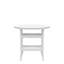 Chaises de patio pour l'extérieur - table de bar à haut plateau et tabourets de 5 finitions blanc gris pour 4 style populaire blanc / gris