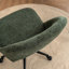 Chaise de bureau Modern Home, chaise de bureau pivotante rembourrée en tissu, chaise de travail sans accoudoirs avec dossier inclinable, chaise de bureau réglable en hauteur avec roulette, vert-1600626056