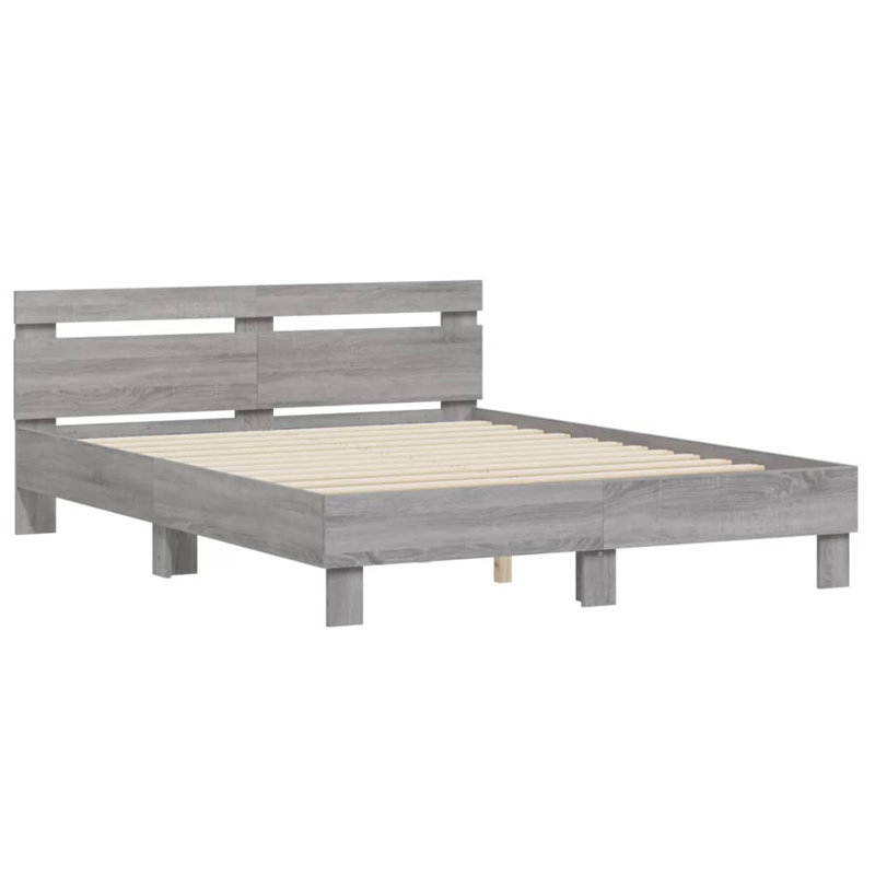 Ninabelle Bed, Grey Sonoma, King ( 150 x 200 cm)