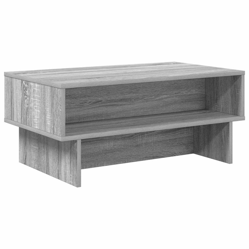 Coffee Table with Storage, 35cm. H x 80cm. L x 46cm. W, Grey Sonoma