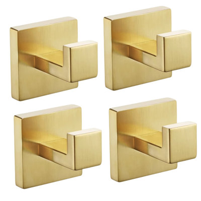 4 Piece Wall Mounted Towel Hook Set