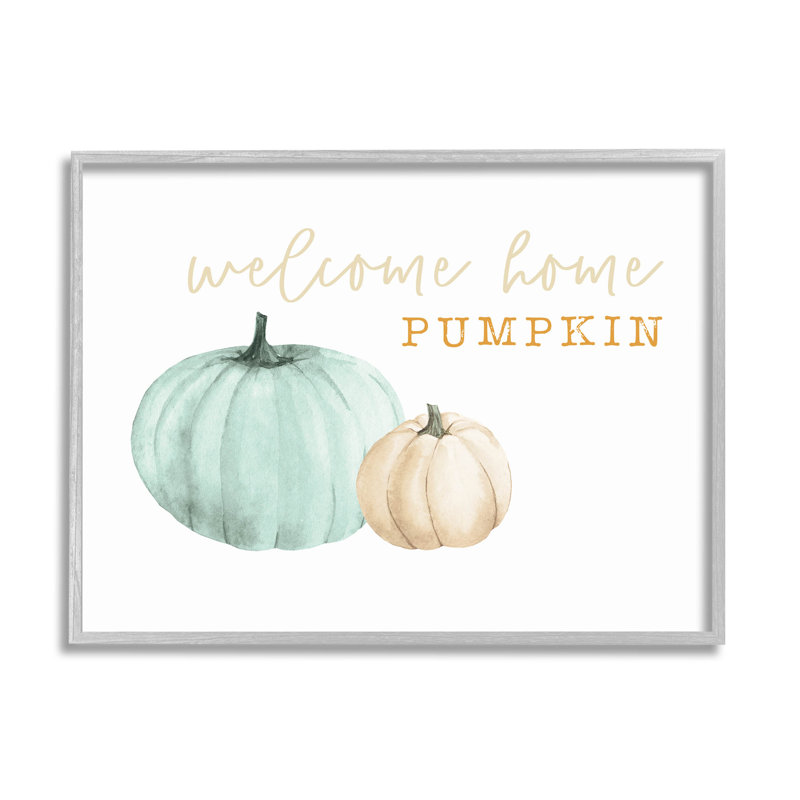 «Welcome Home Pumpkin Expression» par Dogwood Portfolio - impression sur bois, H 16 po x l 20 po x P 1,5 po