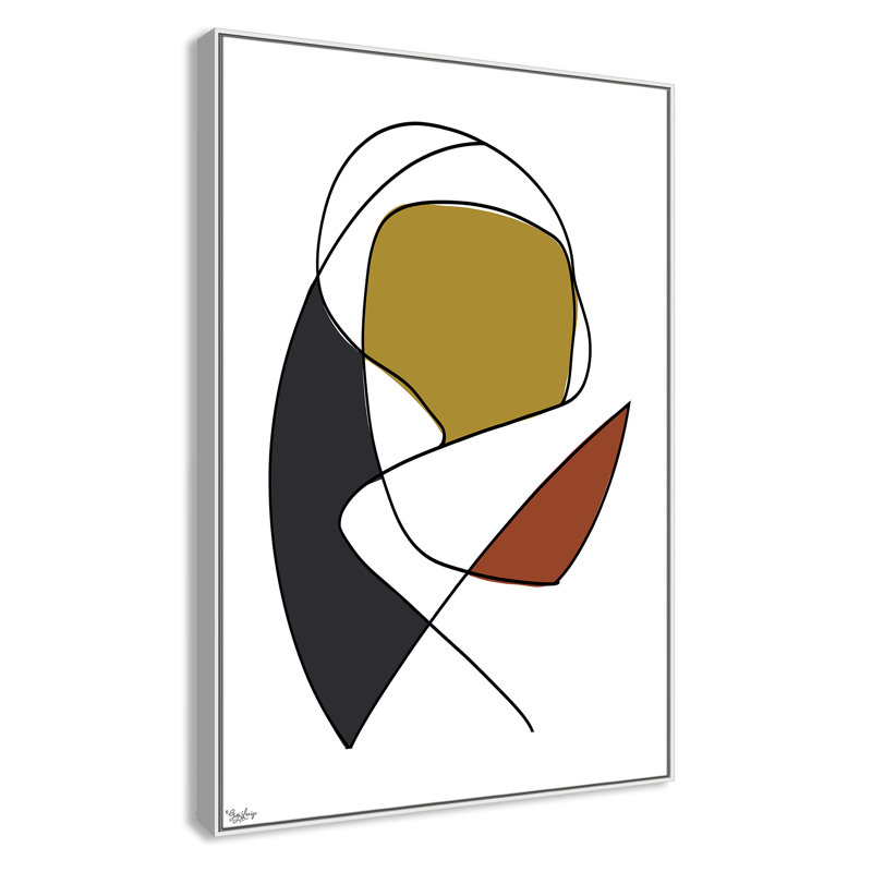 Abstract Tribeca 3, White, 61.5" H x 41.5" W x 2" D