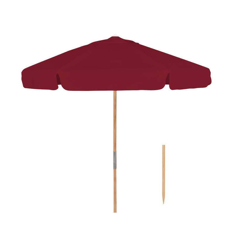 Prestige 84'' Beach Umbrella, Burgundy, Medium Cherry