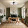 Gid 21.13 In. 3 Light Integrated LED Black Modern Semi Flush