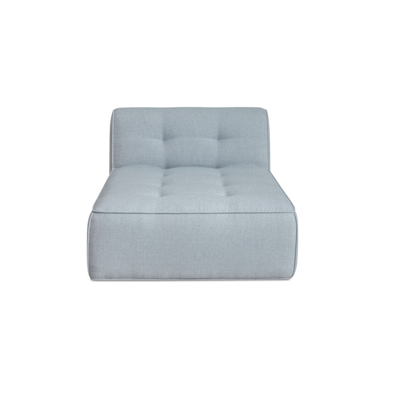 Chaise longue d'extérieur bleu clair Sunseeker, Light Blue, Polyester