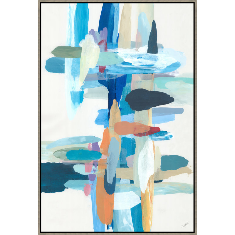 Bridge Painting by Rick Kane, 61.75" H x 41.75" W , Glass Coat
