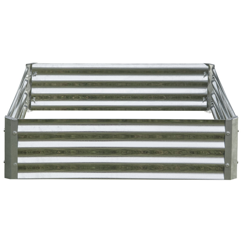 Galvanized Steel Raised Garden Bed for Outdoor Yard