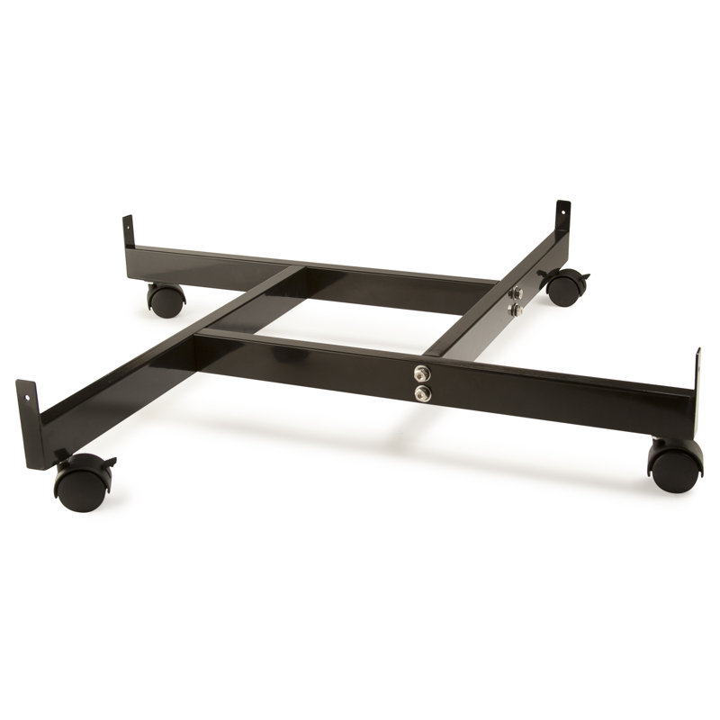 24'' H x 24'' W Utility Cart with Wheels, Black