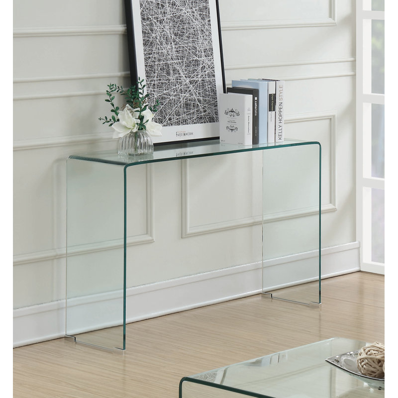 Haslemere 44'' Glass Console Table