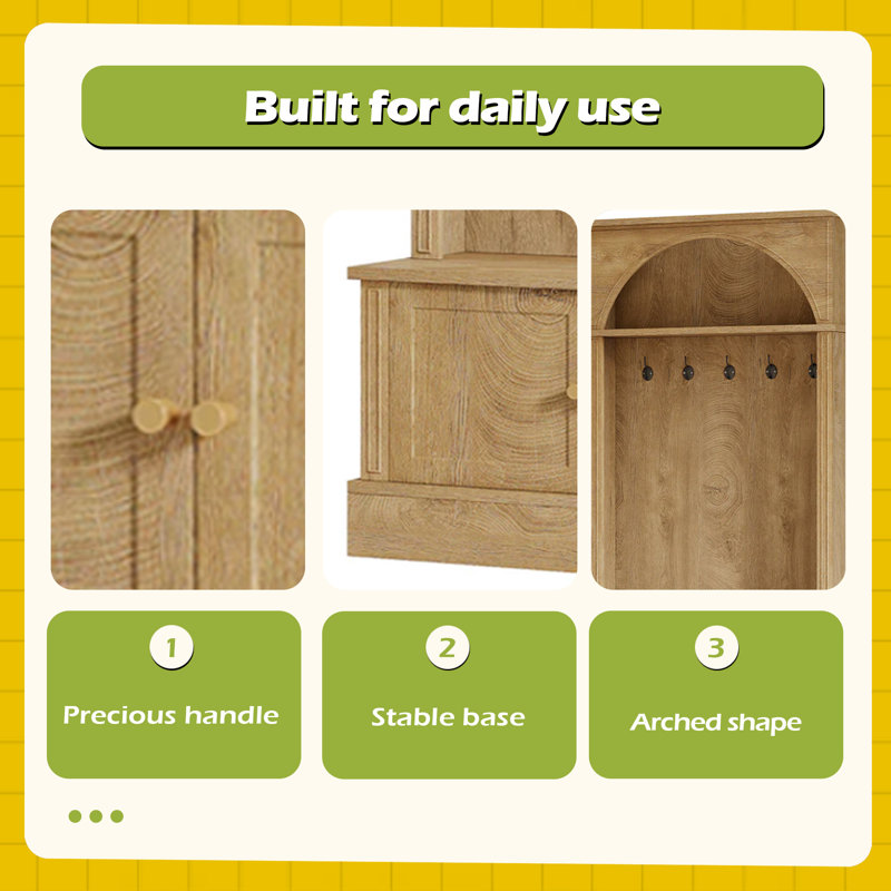 Practical Coat Rack,Freestanding Coat Rack,Hall Tree (Only Coat Rack)