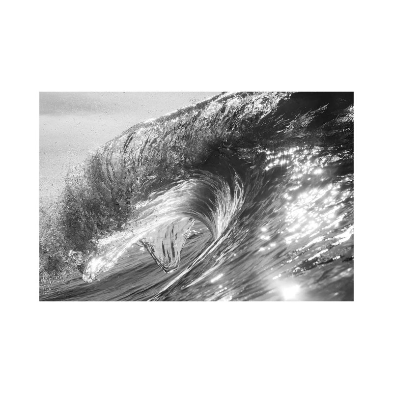 Spectacular Snapshot Of Sea Wave, California, USA - Wrapped Canvas Print, 20.32 cm H x 30.48 cm W
