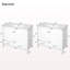 Meuble-lavabo blanc 72 po avec lavabo en céramique, portes à fermeture en douceur, tablettes de rangement doubles et tiroir divisé - Armoire de salle de bain moderne avec beaucoup de rangement-2096142691
