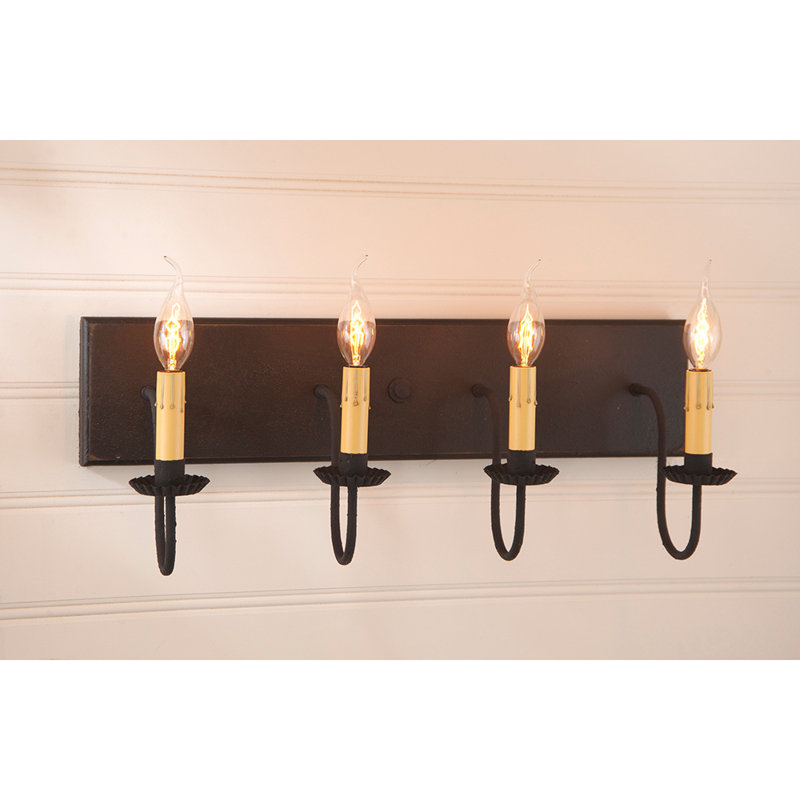 Éclairage pour meuble-lavabo 4 lumières Kinney, Noir