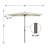 Laborde 120'' x 78'' Rectangular Tilt Market Umbrella-2077393258