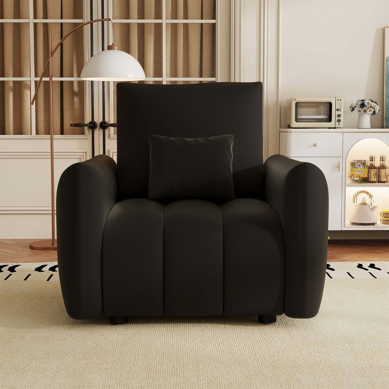 Canapé confortable en tissu moelleux pour une détente et une vie élégante, Noir