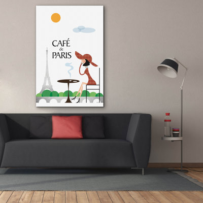 Cafe De Paris' by Tomas Design, Canvas Wall Art