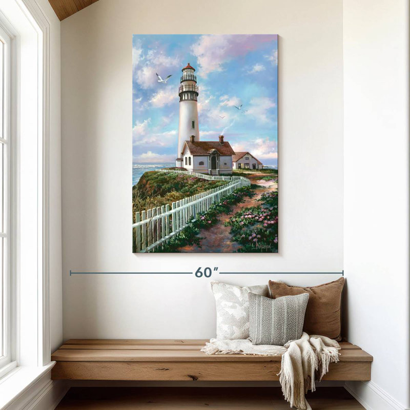 Spring pigeon point lighthouse Aletra, H 48 po x l 32 po