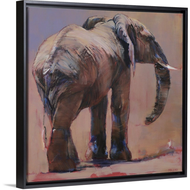 Reproduction d'art sur toile, H 32 po x l 32 po x P 1,75 po, Cadre flottant noir