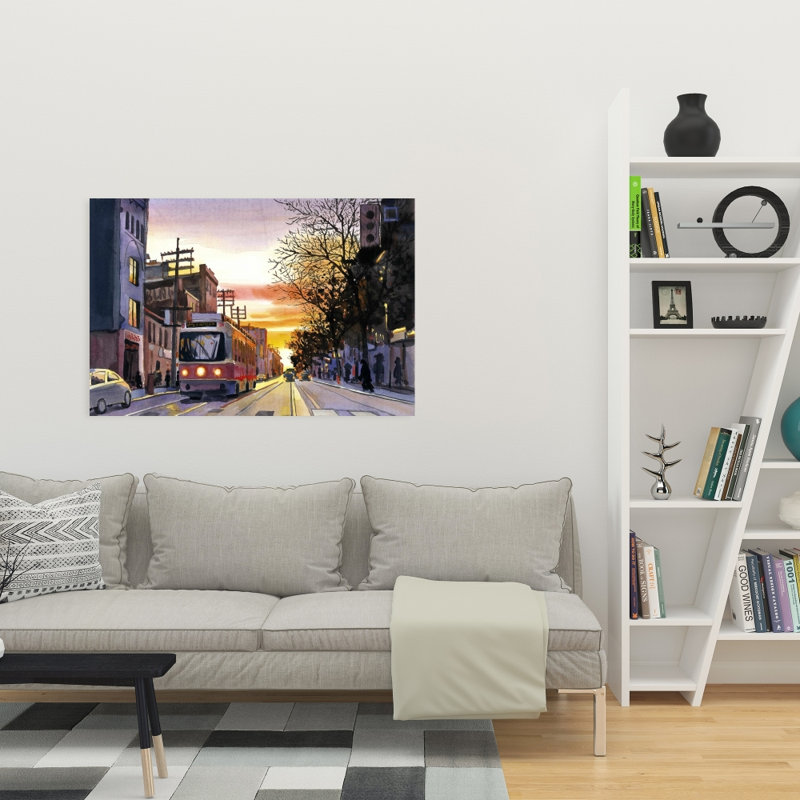 Coucher de soleil à Toronto, H 36 po x l 24 po