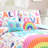 Lush Decor Unicorn Rainbow Quilt Set-2083064024
