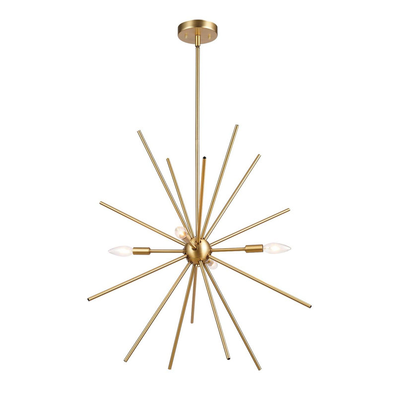 Lustre 4 lumières Novogratz X Globe Celeste, laiton mat