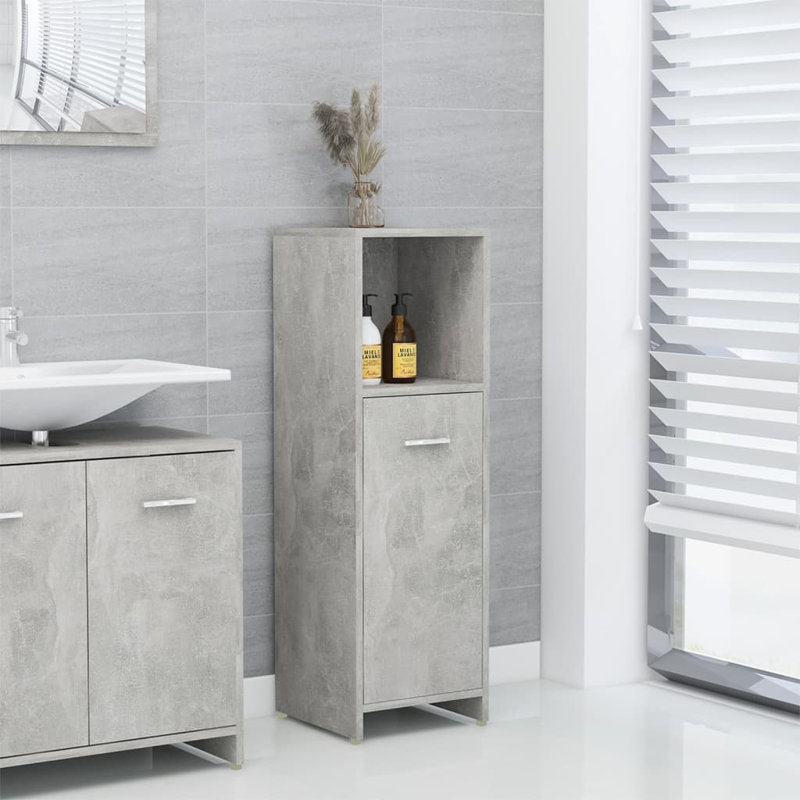 Avroham Freestanding Bathroom Cabinet, Concrete Grey