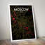 Moscow City Map 1 Piece Wall Art-570646942