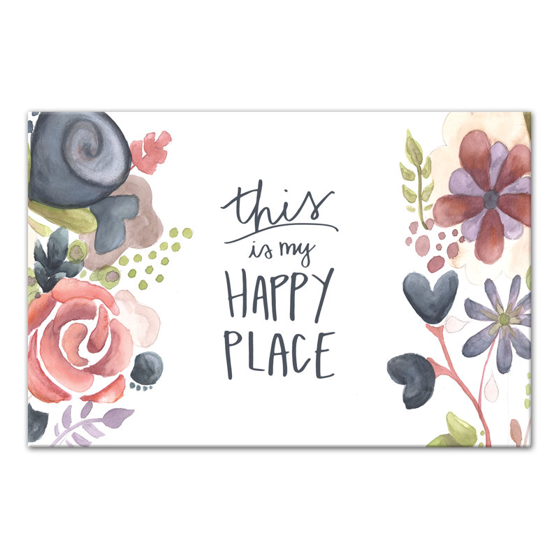 This Is My Happy Place sur toile, H 16 po x l 24 po x P 1,25 po
