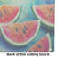 Colourful Watermelons Glass Cutting Board Large