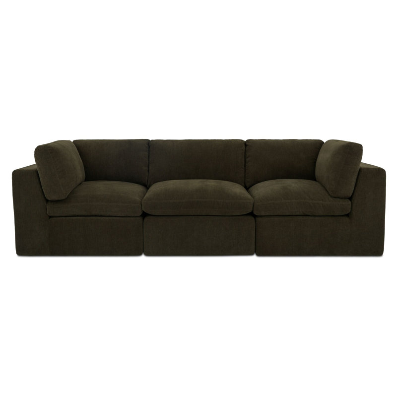 Canapé modulaire Cates vert foncé, Vert