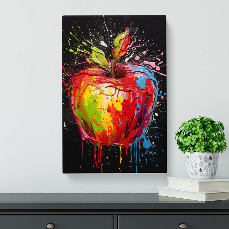 Apple Action - No Frame Print, 50cm H x 35cm W x 3cm D
