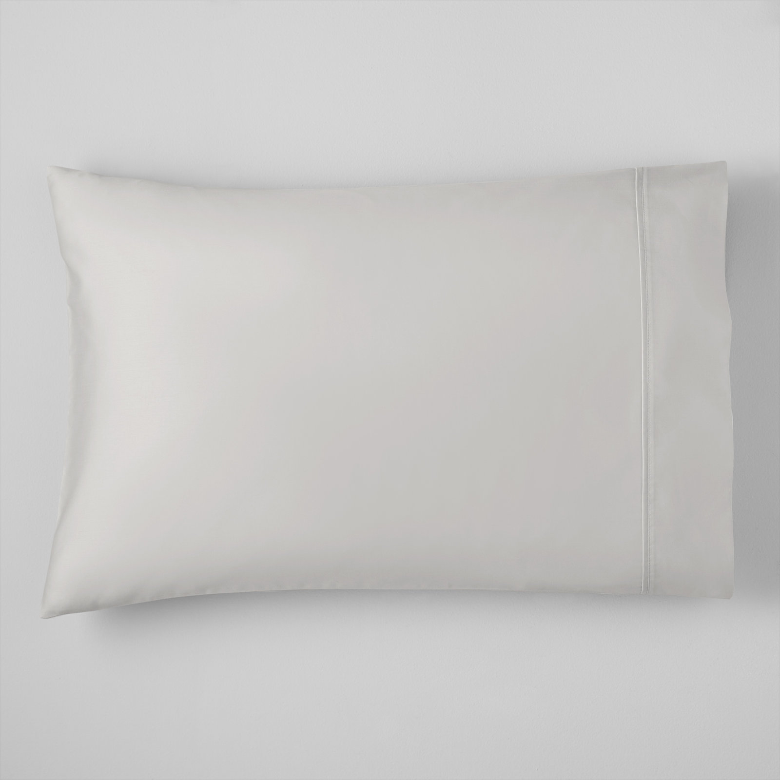 Danfield Cotton Sateen Pillowcase Set, Soft Gray, King