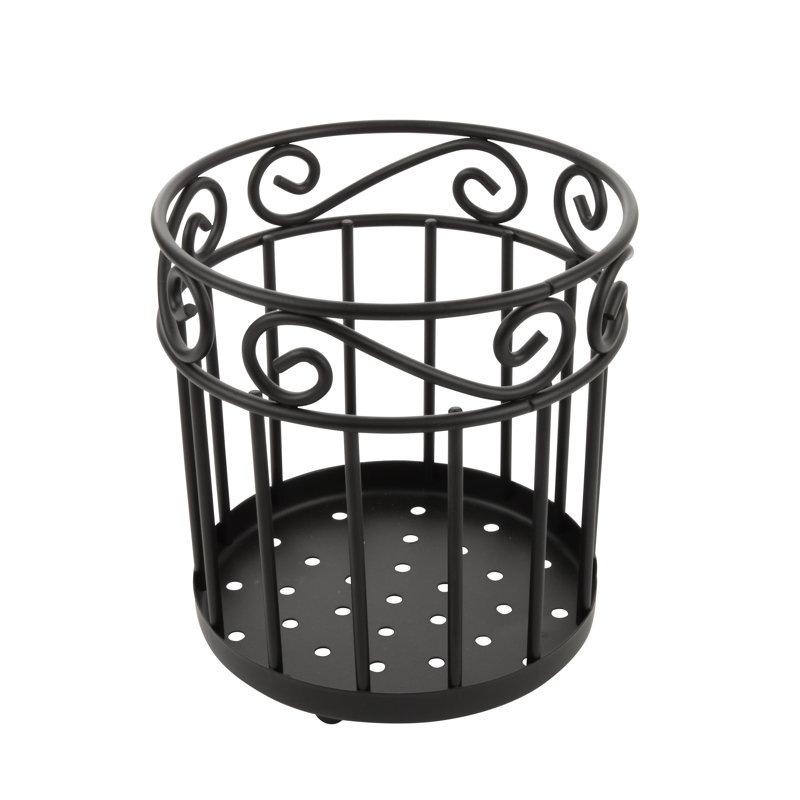 Grand pot à ustensiles Scroll Pantryware, L 8,75 po x l 7,75 po x H 8,25 po
