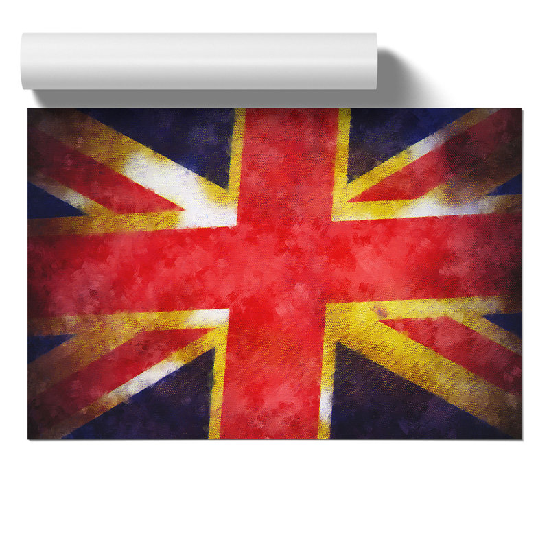 Union Jack British Flag Vol.2 - No Frame Print, 30cm H x 42cm W x 0.1cm D