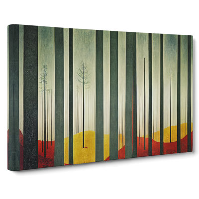 Enigmatic Abstract Forest - Wrapped Canvas