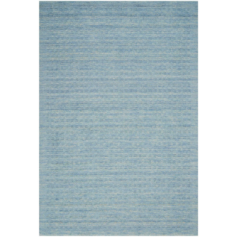 Frankston Wool Checkered Indoor Rug, Rectangle 6'6 x 9'6